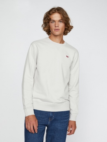 levi`s® new original crew sweatshirt white grey 100% cotton