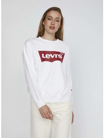 levi`s® graphic standard crew sweatshirt white 100% cotton
