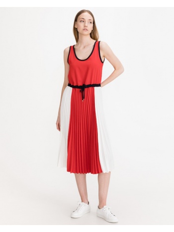 tommy hilfiger dresses red white 72 % recycled polyester σε προσφορά
