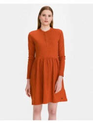 superdry jersey mini dress orange 95% cotton, 4% polyester, 1% elastane