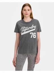 superdry collegiate cali state t-shirt grey 100% cotton