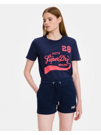 superdry collegiate cali state t-shirt blue 100% cotton σε προσφορά