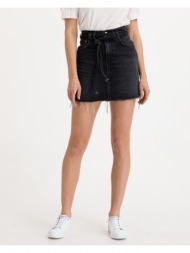 pepe jeans rachel skirt black 100% cotton