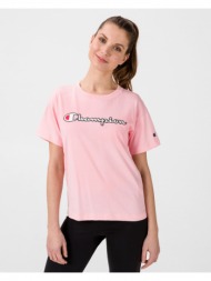 champion t-shirt pink 100% cotton