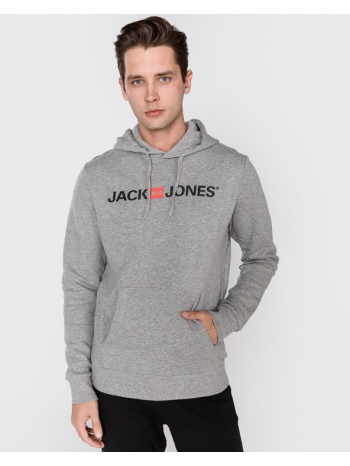 jack & jones corp sweatshirt grey 80% cotton, 20% polyester