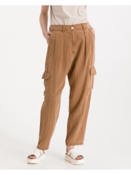 replay trousers brown 58 % lyocell, 23 % flax, 18 % viscose, 1 % elastane