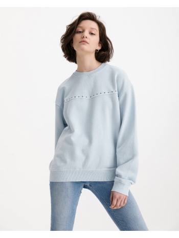 replay sweatshirt blue 100% cotton σε προσφορά