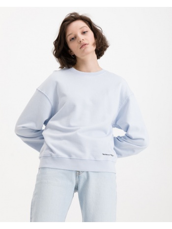 replay sweatshirt blue 100 % organic cotton σε προσφορά