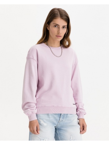 replay sweatshirt pink 100 % organic cotton σε προσφορά