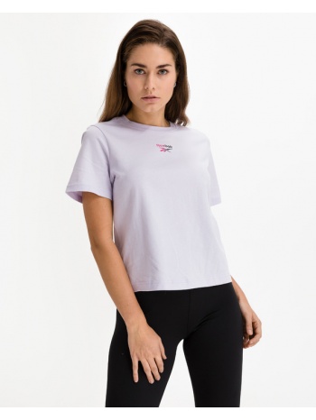 reebok classic classic t-shirt violet 100% cotton
