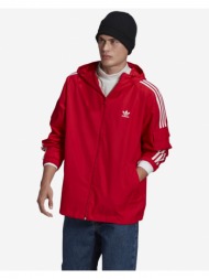 adidas originals adicolor classics 3-stripes jacket red 100 % recycled polyester