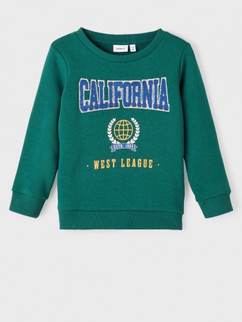 name it lauge kids sweatshirt green 60% cotton, 40% σε προσφορά
