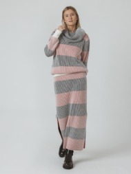 skfk ilaskine sweater pink wool, lyocell, recycled polyamide