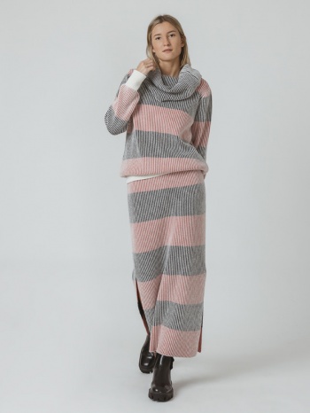 skfk ilaskine sweater pink wool, lyocell, recycled polyamide σε προσφορά