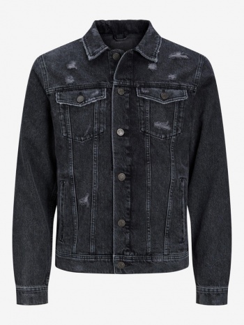 jack & jones jean jacket black 100% cotton σε προσφορά