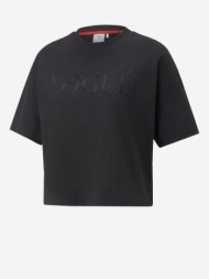 puma puma x vogue t-shirt black 70 % cotton, 30 % recyklovaná cotton