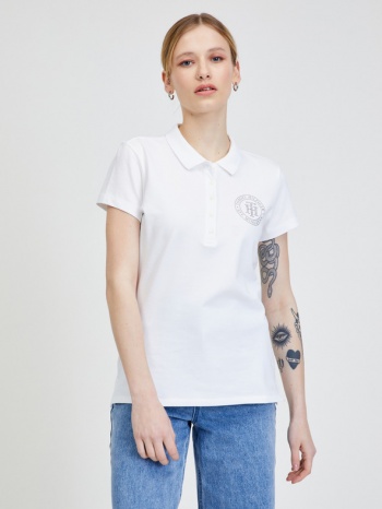 tommy hilfiger t-shirt white 97 % organic cotton, 3 % σε προσφορά