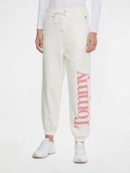 tommy jeans sweatpants white 79% organic cotton, 21% polyester