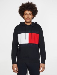 tommy hilfiger sweatshirt blue 63% organic cotton, 37% recycled polyester