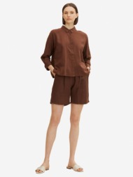 tom tailor shorts brown 55% flax, 45% viscose
