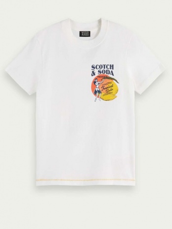 scotch & soda kids t-shirt white 100 % organic cotton σε προσφορά