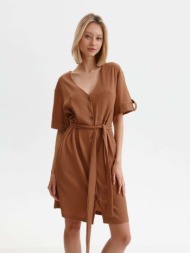 top secret dresses brown 97% polyester, 3% elastane