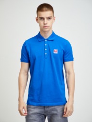 diesel kal polo shirt blue 100% cotton