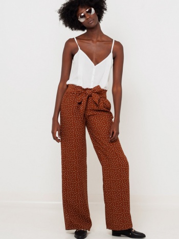 camaieu trousers brown 100% polyester σε προσφορά