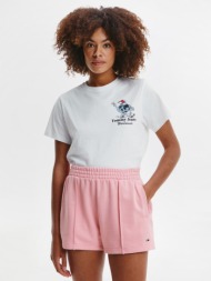 tommy jeans shorts pink 100 % organic cotton
