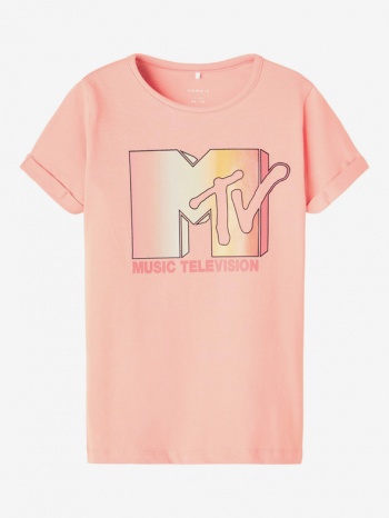 name it mtv kids t-shirt pink 95 % organic cotton, 5 % σε προσφορά