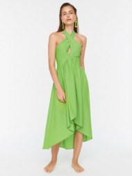 trendyol dresses green 60% viscose, 40% polyester