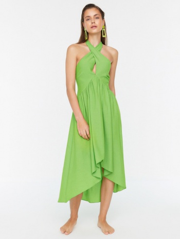 trendyol dresses green 60% viscose, 40% polyester σε προσφορά