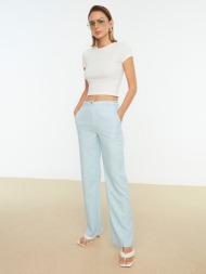 trendyol trousers blue 95% polyester, 5 elastane