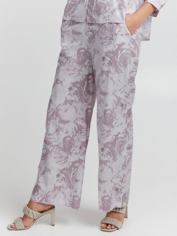 ichi trousers violet 63% viscose, 37% polyester σε προσφορά