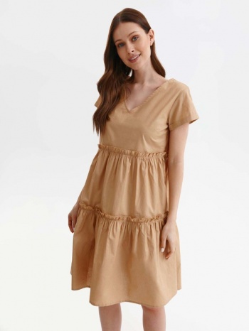 top secret dresses beige 100% cotton σε προσφορά