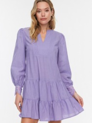 trendyol dresses violet 37% cotton, 35% viscose, 28% polyester