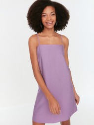 trendyol dresses violet 88% viscose, 12% polyamide