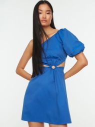 trendyol dresses blue 65% cotton, 35% polyester