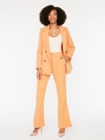 trendyol trousers orange 86 % polyester, 14 % elastane σε προσφορά