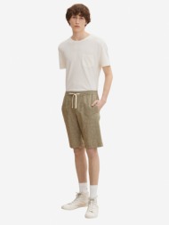 tom tailor denim short pants green 55% flax, 45% cotton