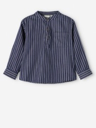 name it stripes kids shirt blue 100% cotton