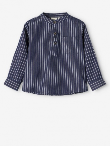 name it stripes kids shirt blue 100% cotton σε προσφορά