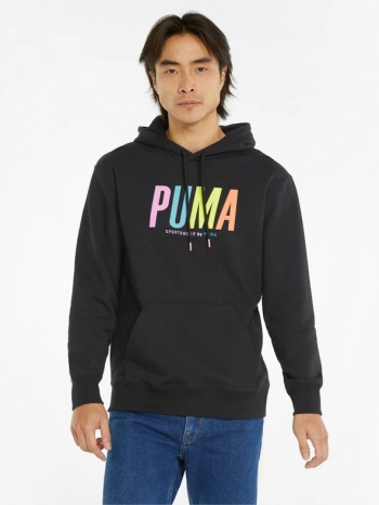 puma sweatshirt black 100% cotton σε προσφορά