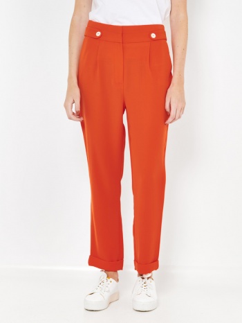 camaieu trousers orange 100% polyester σε προσφορά
