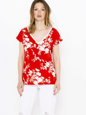 camaieu t-shirt red material 1 - 100% polyester; material 2 σε προσφορά