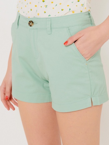 camaieu shorts green 100% cotton σε προσφορά
