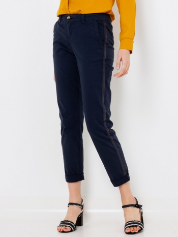 camaieu trousers blue 98% cotton, 2% elastane σε προσφορά