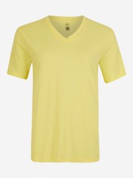 o`neill t-shirt yellow 60% cotton, 40% recycled polyester