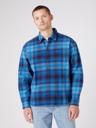 wrangler shirt blue 100% cotton