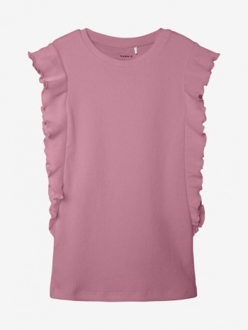 name it heniz kids t-shirt pink 95% cotton, 5% elastane σε προσφορά